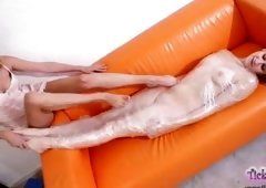 Husky recommendet mummified tickling